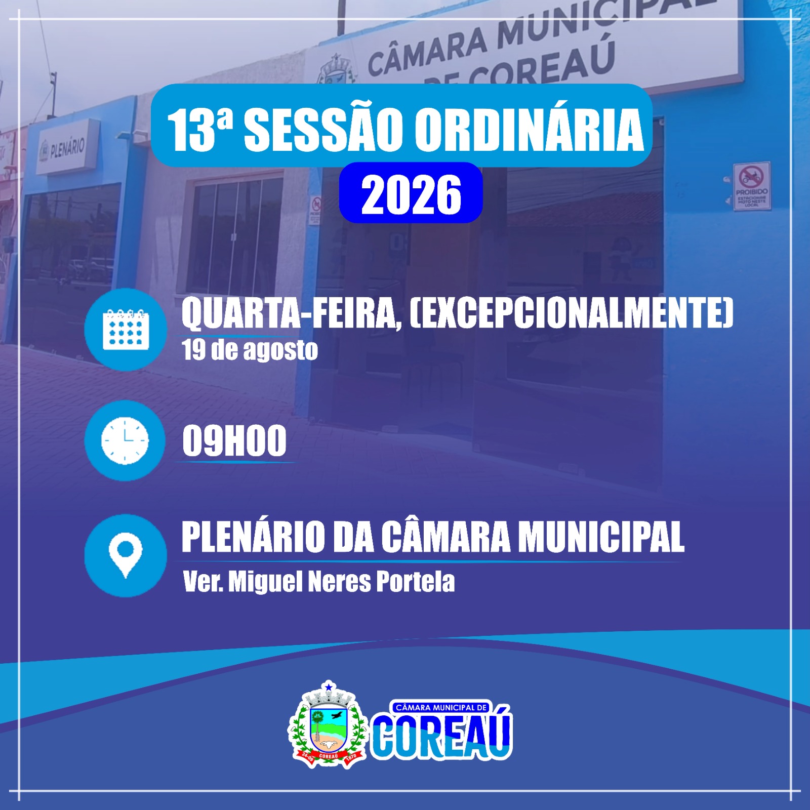 13. Sessão ordinária