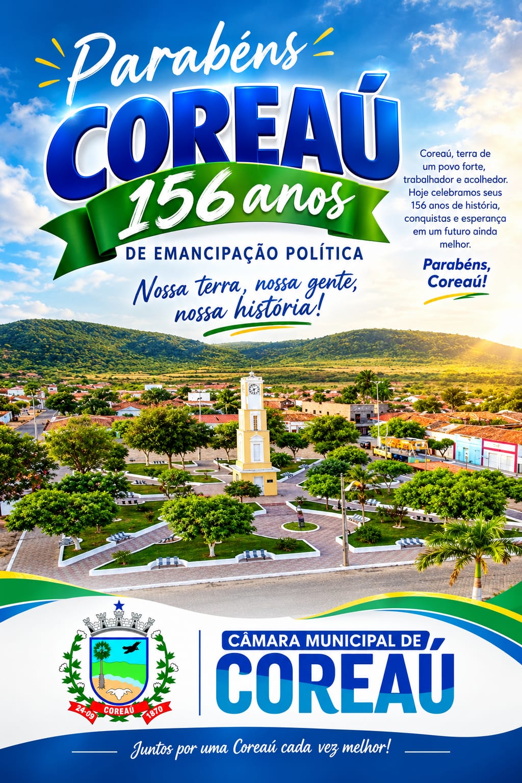 Coreaú 156 anos