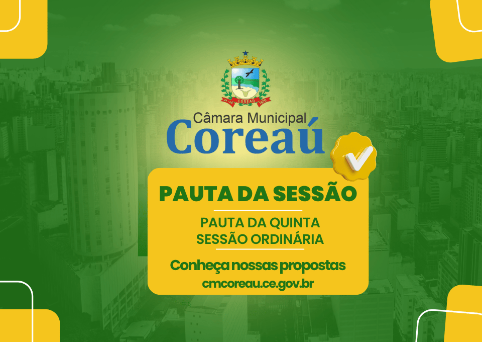 Pauta da Sessões Ordinária do dia 04/04/2025