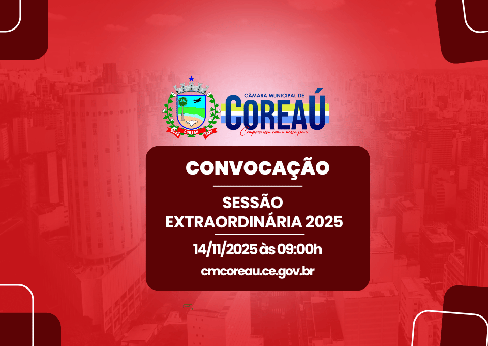 CONVOCAÇÃO DE SESSÃO EXTRAORDINÁRIA