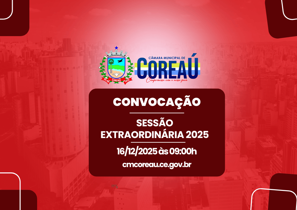 CONVOCAÇÃO DE SESSÃO EXTRAORDINÁRIA E SOLENE